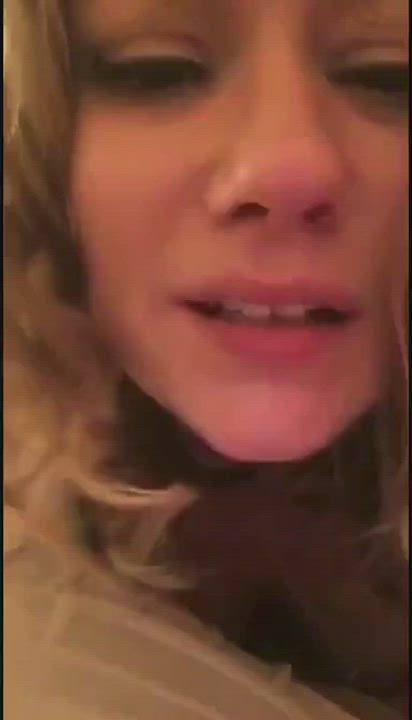 Blowjob Cum Licking Facial Hotwife Husband Real Couple clip