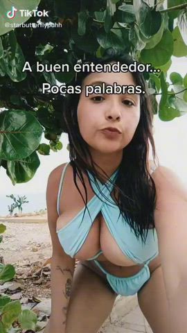 Bikini Cleavage Handjob TikTok clip