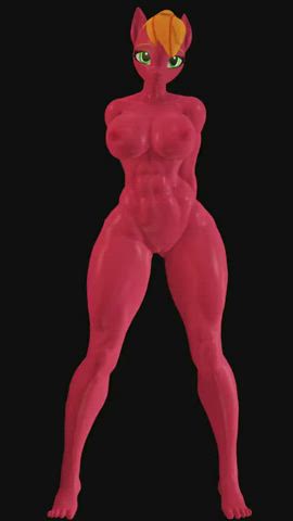 animation cartoon dancing loop muscular girl sfm tease teasing clip