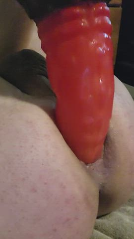 anal play bad dragon dildo male masturbation clip