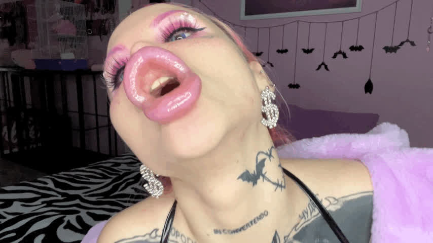 ahegao bimbo bimbofication fetish lips onlyfans pink pussy clip