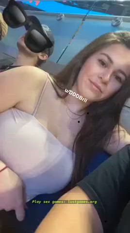 big tits cute flashing onlyfans public r/caughtpublic hold-the-moan clip