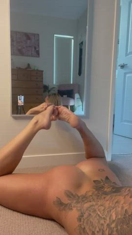 Would you let me slide my petite feet all over you?
