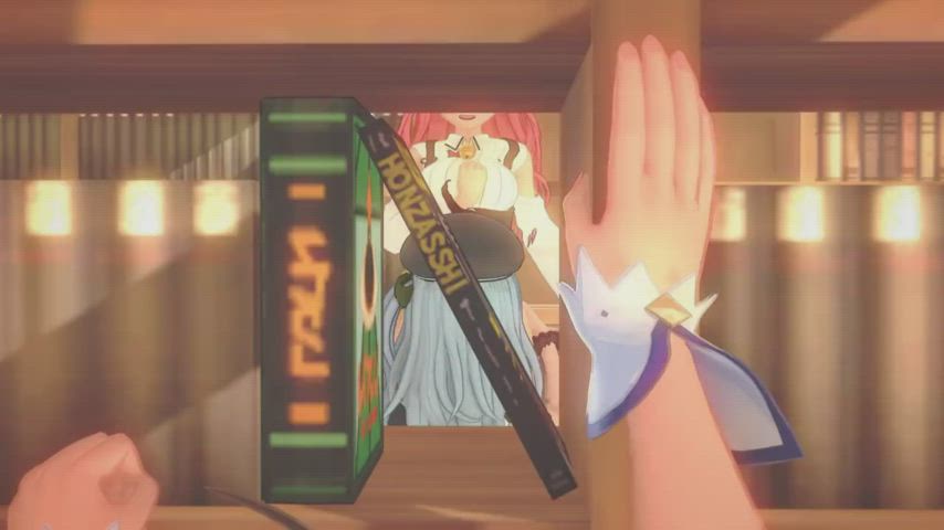 Hololive Babes Getting Kinky In The Library With Some Futa Dick 3D Hentai