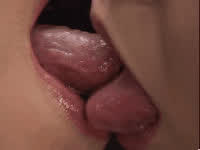 Girls Kissing Long Tongue clip