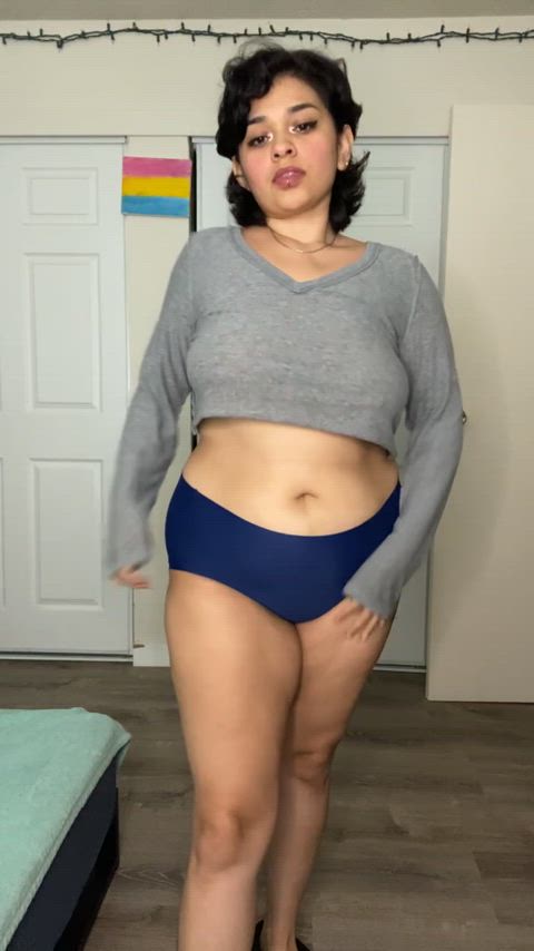 big tits brunette chubby curvy findom latina onlyfans tease clip