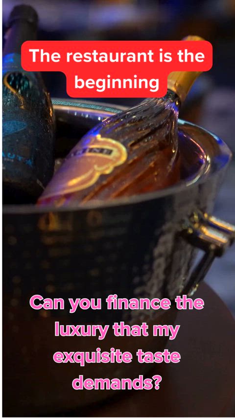 Finance my luxury as easily as these champagne corks open - Tell Me How You'll Do