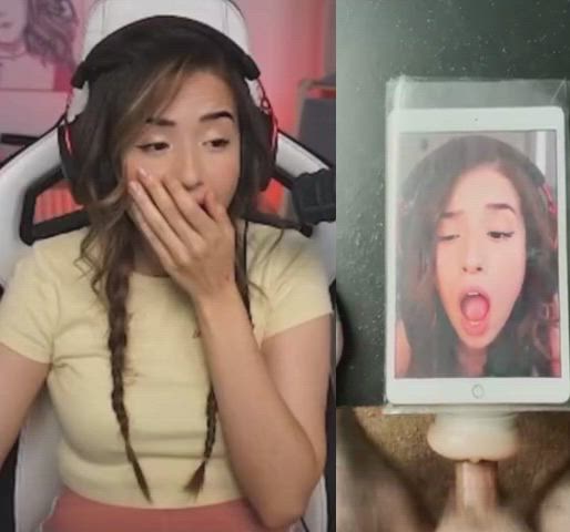 Pokimane reacts to my cumtribute