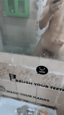 Homemade Horny Hostel Jerk Off Male Masturbation Masturbating Mirror Naked POV Public