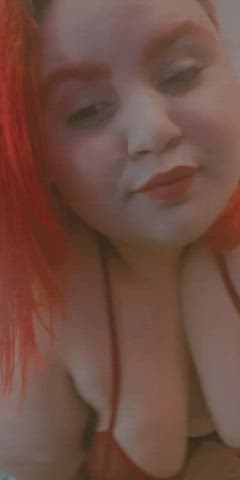 bbw chubby curvy dancing redhead striptease clip