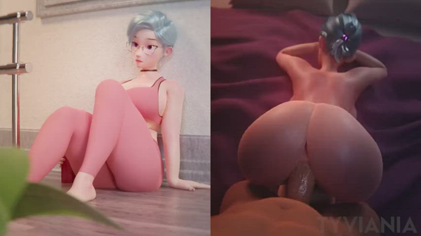 3d animation anime ass doggystyle clip