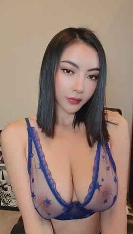 See thru on a hot asian babe!