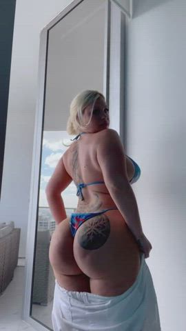 big ass big tits bikini blonde booty curvy jiggling pawg thick clip