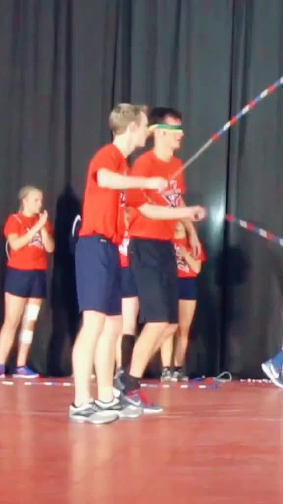 BLINDFOLDED JUMP ROPE #sports #active #flips #talent #fitness