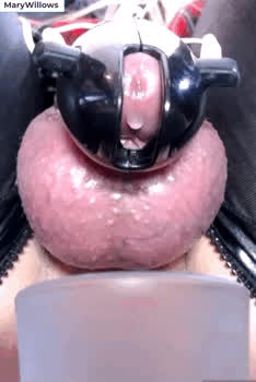 chastity cum cumshot forced hands free onlyfans ruined orgasm clip