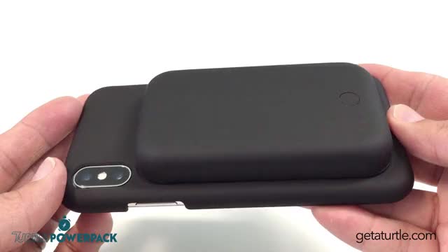 360 View of Turtle Powerpack and iPhone X Case