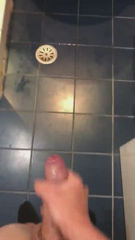 Oiled up cumshot after work