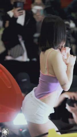 asian car cute korean model clip