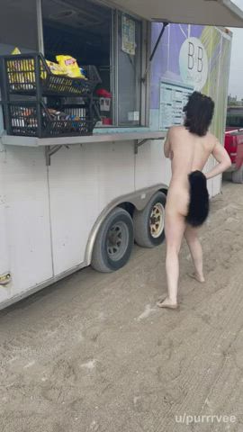 butt plug naked public clip