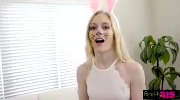 Easter Egg Hunt Leads Lil Bunny to Step Brothers Cock