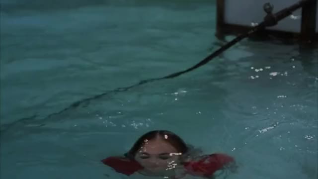 Carmen Electra - My Boss's Daughter - wet t-shirt scene in pool (brightened a bit)