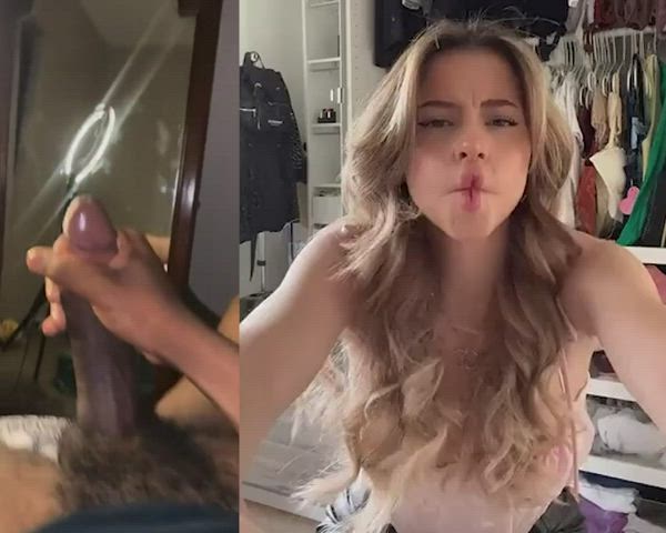 bbc big dick big tits cum cumshot split screen porn r/bbc_splitscreen clip