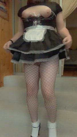 My skirt is a tad to short Sir...