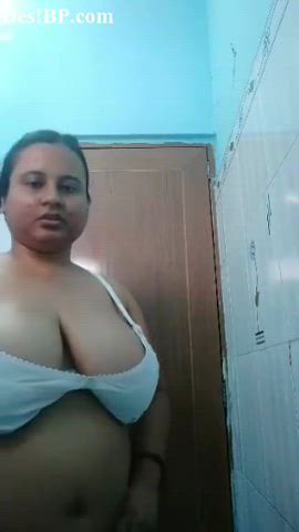 bathroom punjabi selfie striptease clip