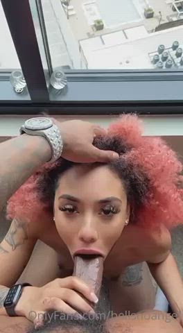 Blowjob Ebony Face Fuck Gagging Oral TightLipsBigDick clip