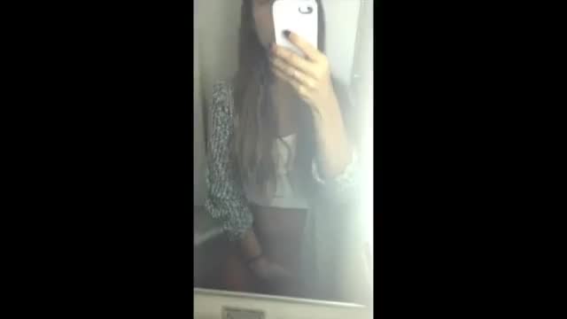 Girl Masturbates In An Airplane Bathroom-1