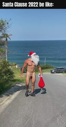 christmas cock gay muscles clip