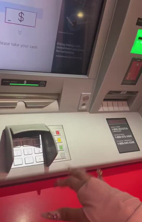 Paypig Begs Findom Goddess to Drain Him More at The ATM