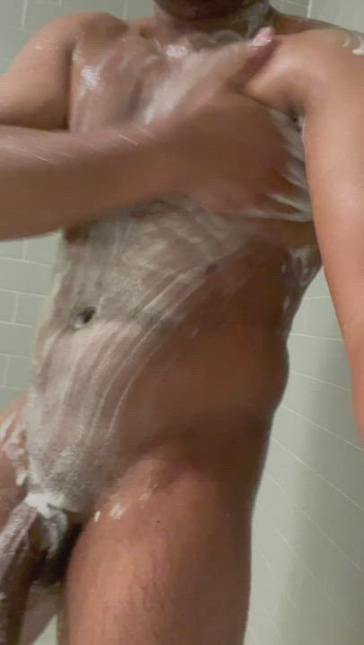Hot Shower + Massive Cock. Name a better duo
