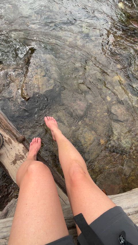 Feet and a view