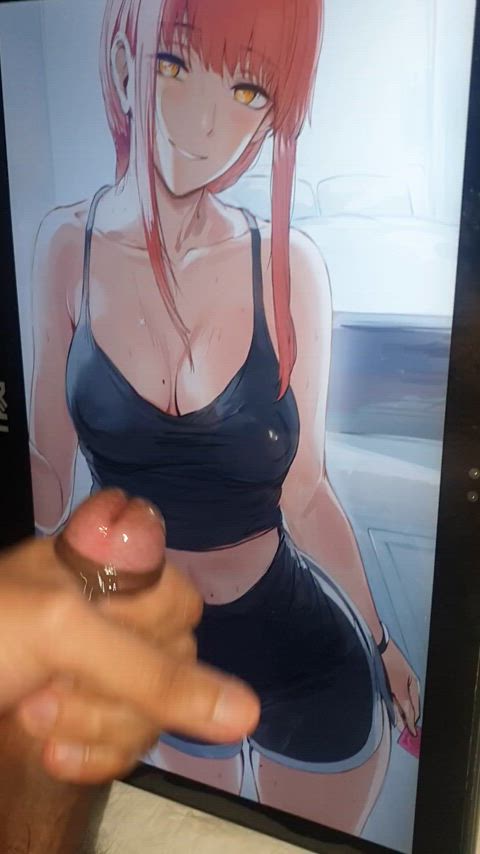 Makima in those shorts is so hot (Chainsaw Man Cum Tribute SoP)