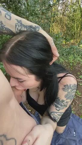 blowjob deepthroat pale tattoo clip