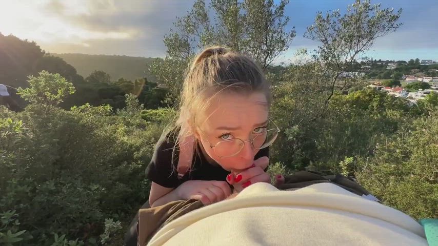 blowjob outdoor pov clip