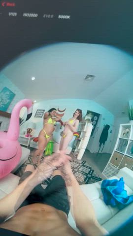 RealJamVR New Release | Summer Col & Ariel Darling | Bikini Party with Hot Babes
