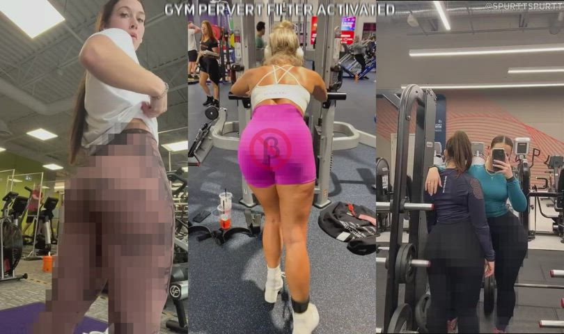 ass censored femdom gym leggings workout clip