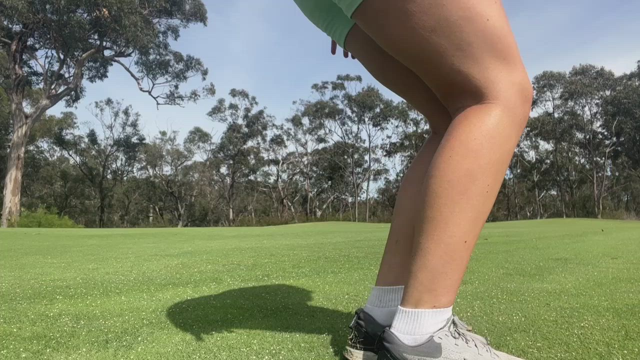 Too bad there’s no toilets out on the golf course! Just uploaded my first desperation