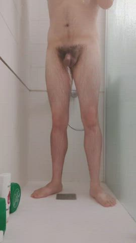 ass hairy cock shower clip