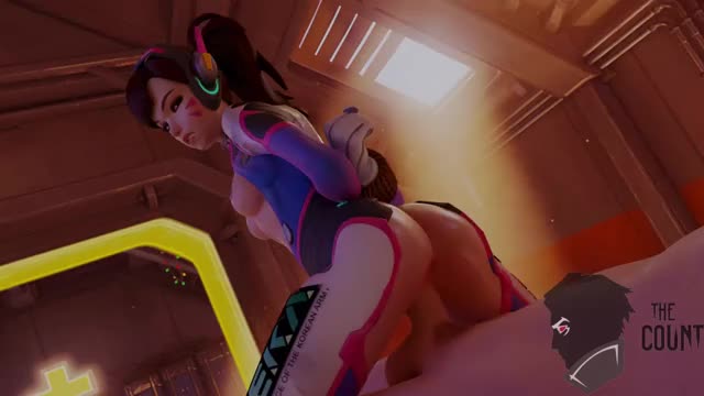 D.Va getting ready for a mission.