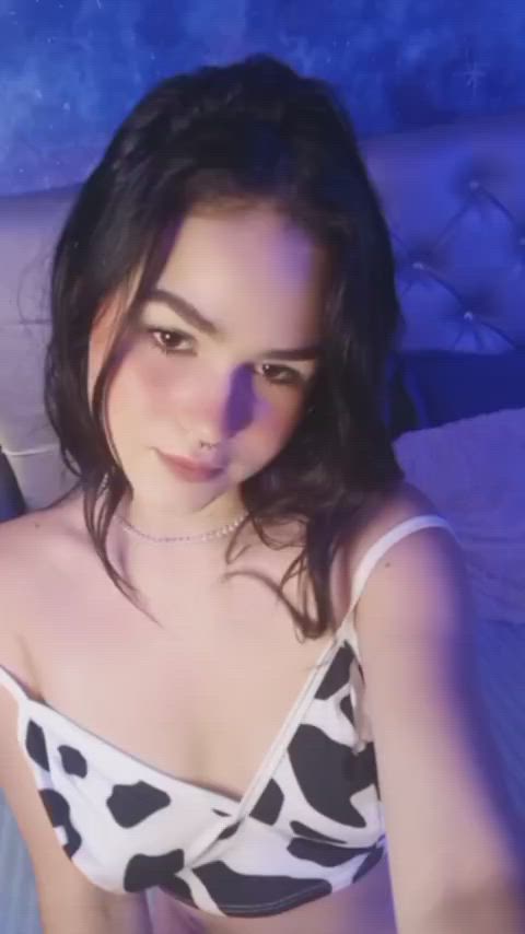 teen cute latina natural tits pornstar lingerie clip