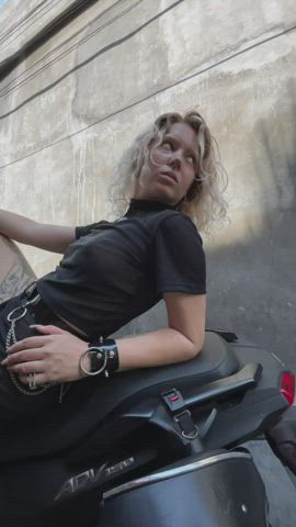 Are you turned on by girls who are passionate about motorcycles?