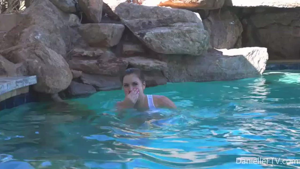 Danielle Delaunay Oil Swimming Pool clip