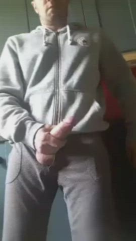 Cumming on his clothes
