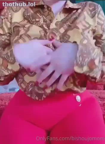 cosplay doll fake tits milf model tease clip