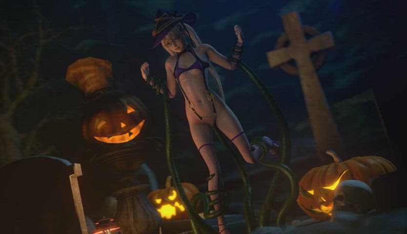 Marie Rose and pumpkin tentacles (darktronicssfm / lerico213)