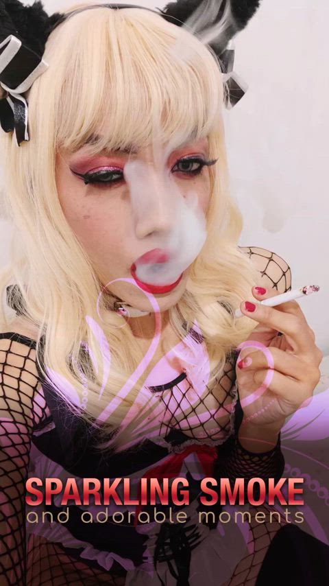 babe cosplay dominatrix femdom fetish fishnet goddess lipstick lipstick fetish smoking