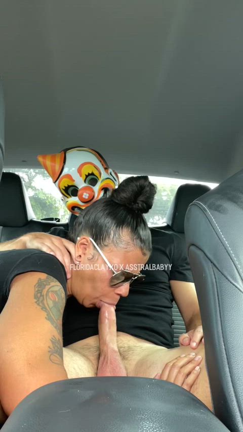big ass big dick blowjob car sex clown milf mask onlyfans public riding clip